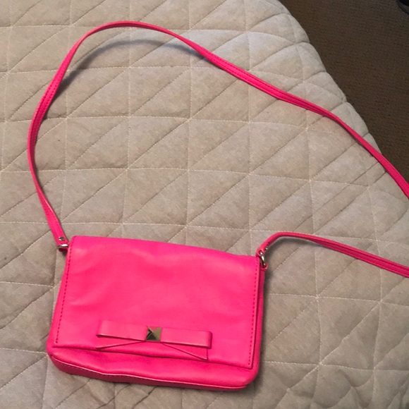 kate spade Handbags - KATE SPADE HOT PINK SMALL CROSSBODY
